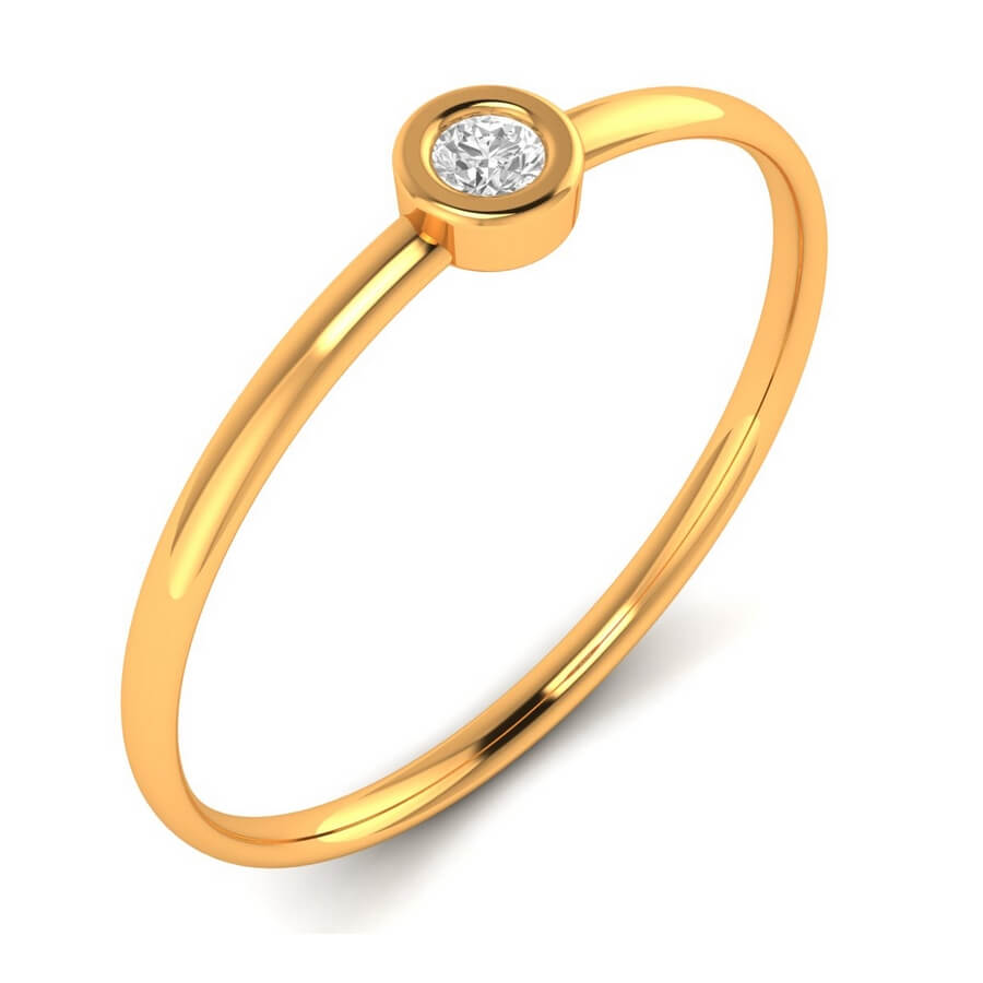 Single Bezel Diamond ring