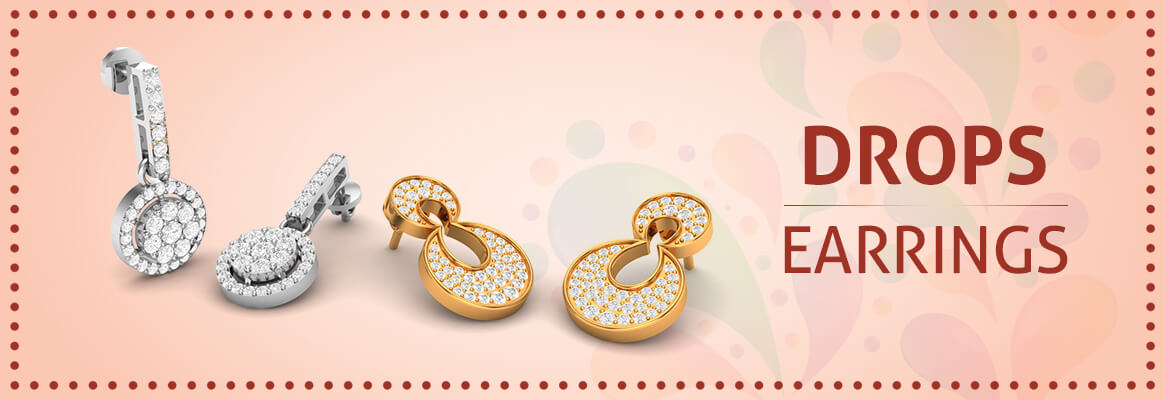 Buy Stylist Diamond Drop Earrings Online at Lowest Price In india
