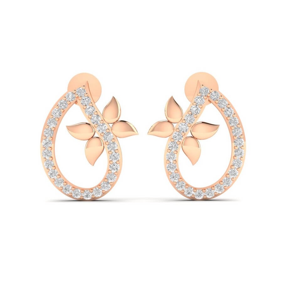 Buy Eulalia Diamond Stud Earrings Online | CaratLane