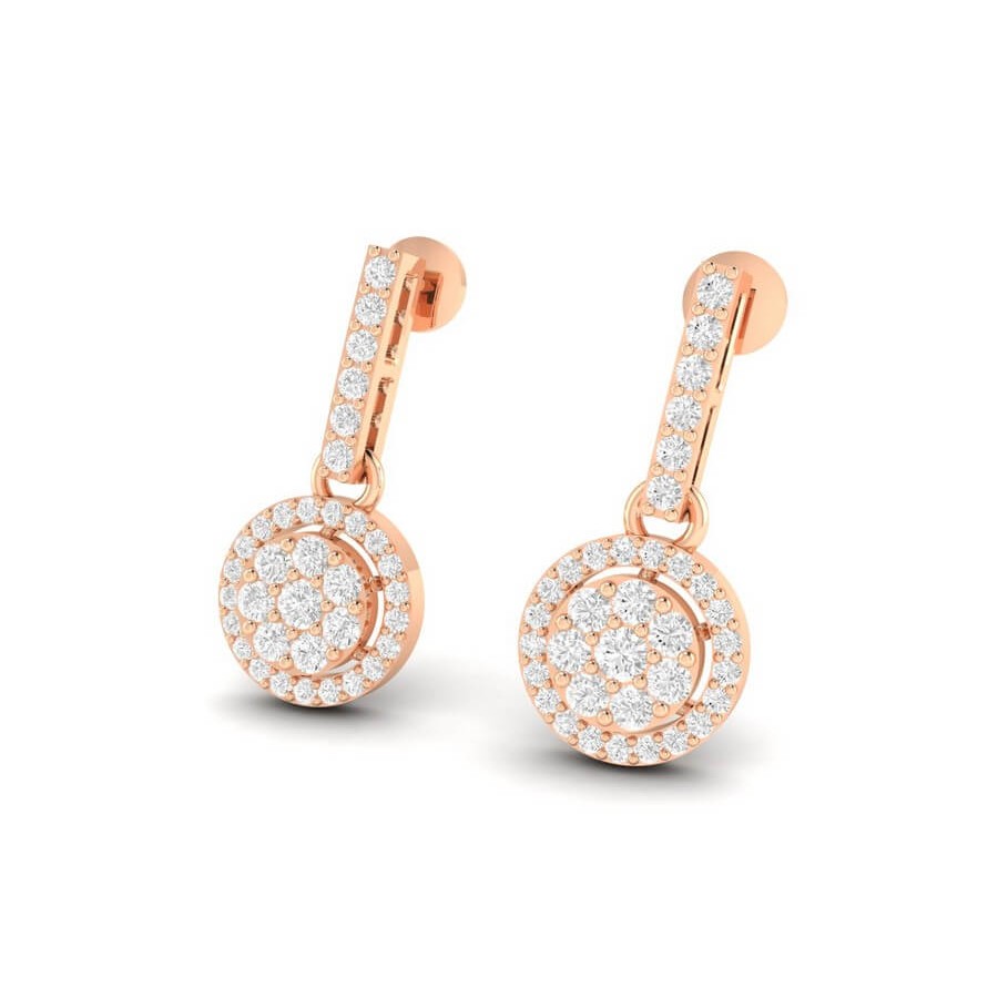 Classic Cluster Diamond Earrings