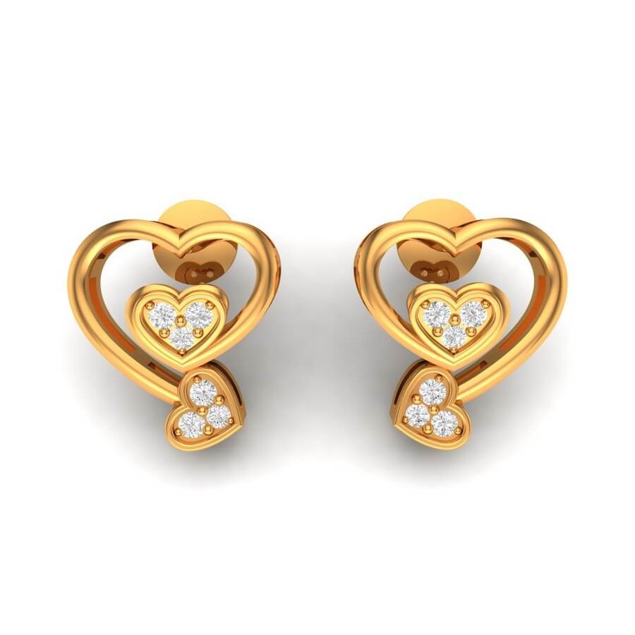 Jester Cap Earrings - Small, Gold | Q Evon Fine Jewelry Collections
