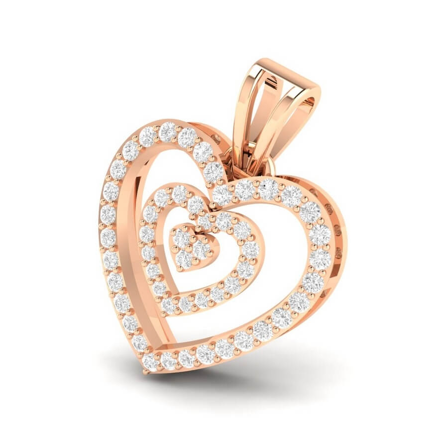 Amelia Heart Diamond Pendant