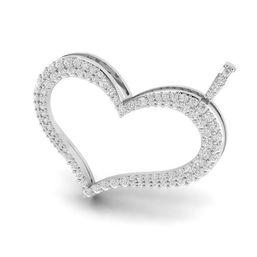 Classic Heart Diamond Pendant