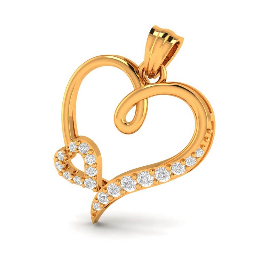 Olivia Heart Diamond Pendant
