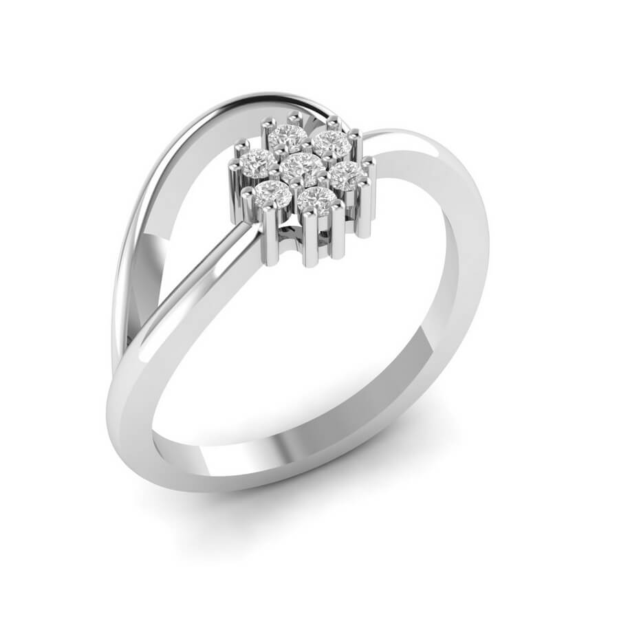Ava Cluster Diamond Ring