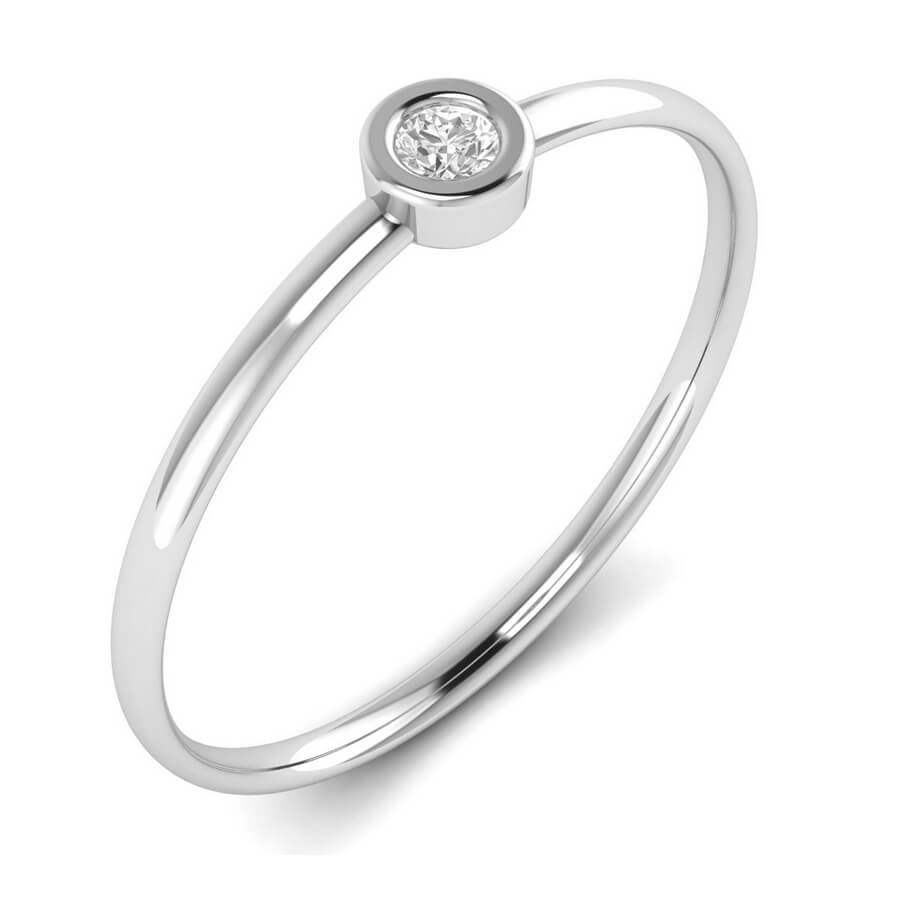 Single Bezel Diamond ring