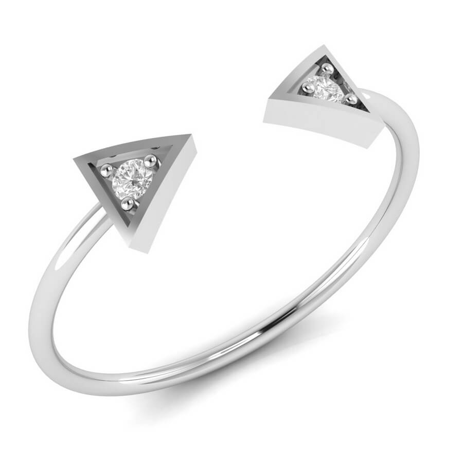Twin Arrow  Diamond Ring