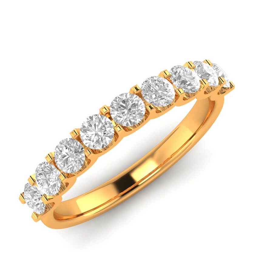 Luxury Nine Stone Dimond Ring