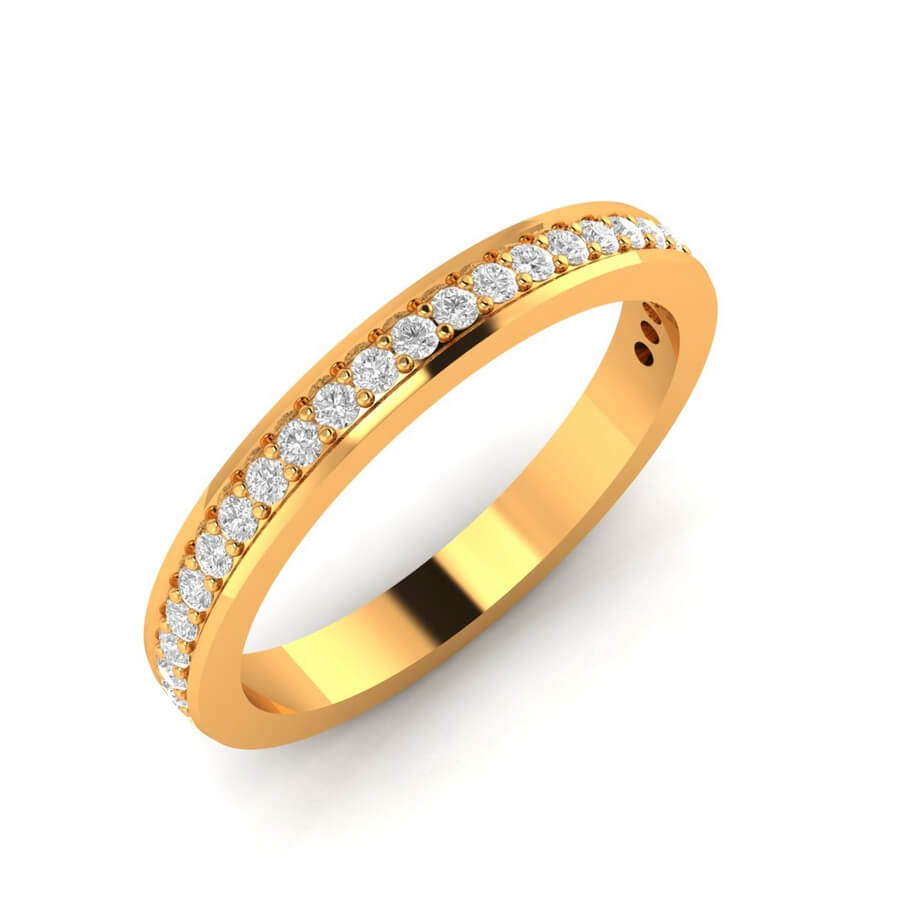Traditional Channel Setting Diamond Ring